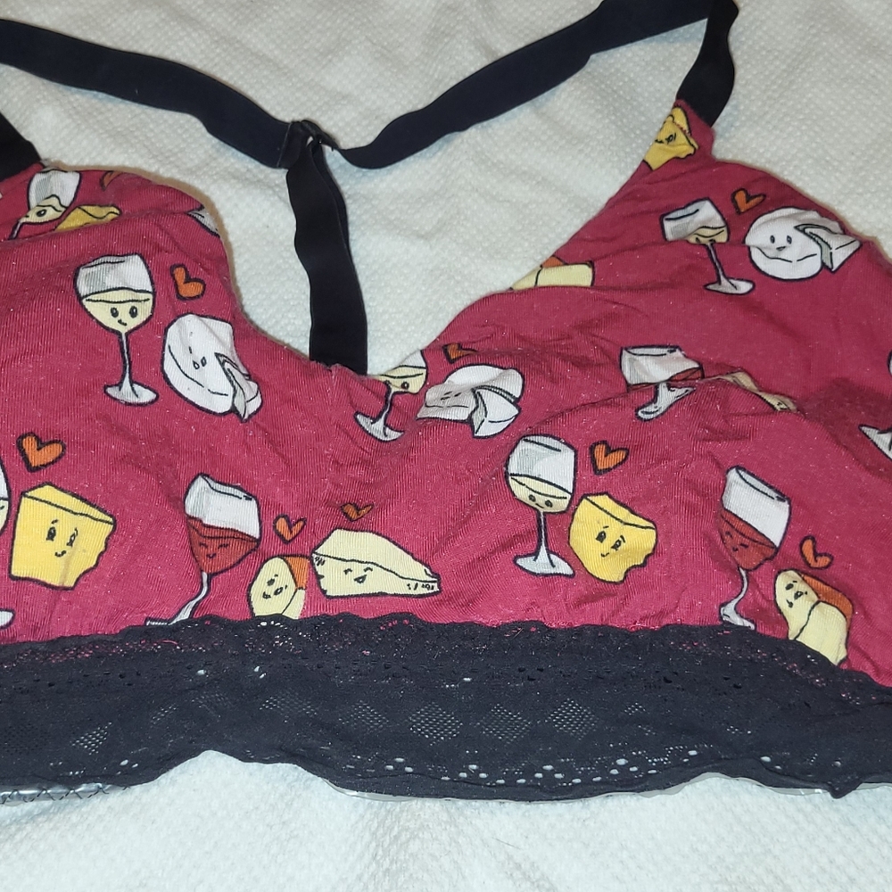 MeUndies **SET** Wine/Cheese xl/xxl  **  bra/underwear